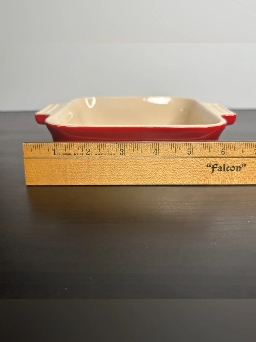 Cerise Red Le CREUSET Square Petite Stoneware Baking Dish Set of 2 Casserole